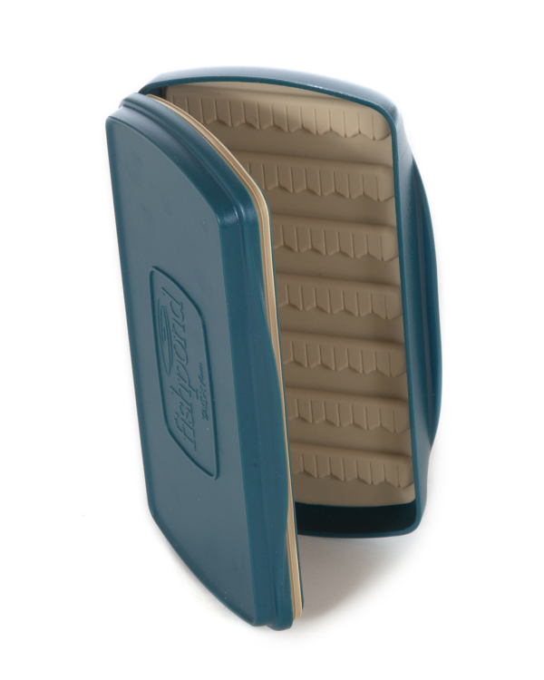 Tacky Pescador Fly Box Baja Blue Open Side Tacky Pescador Fly Box Baja Blue Open Side